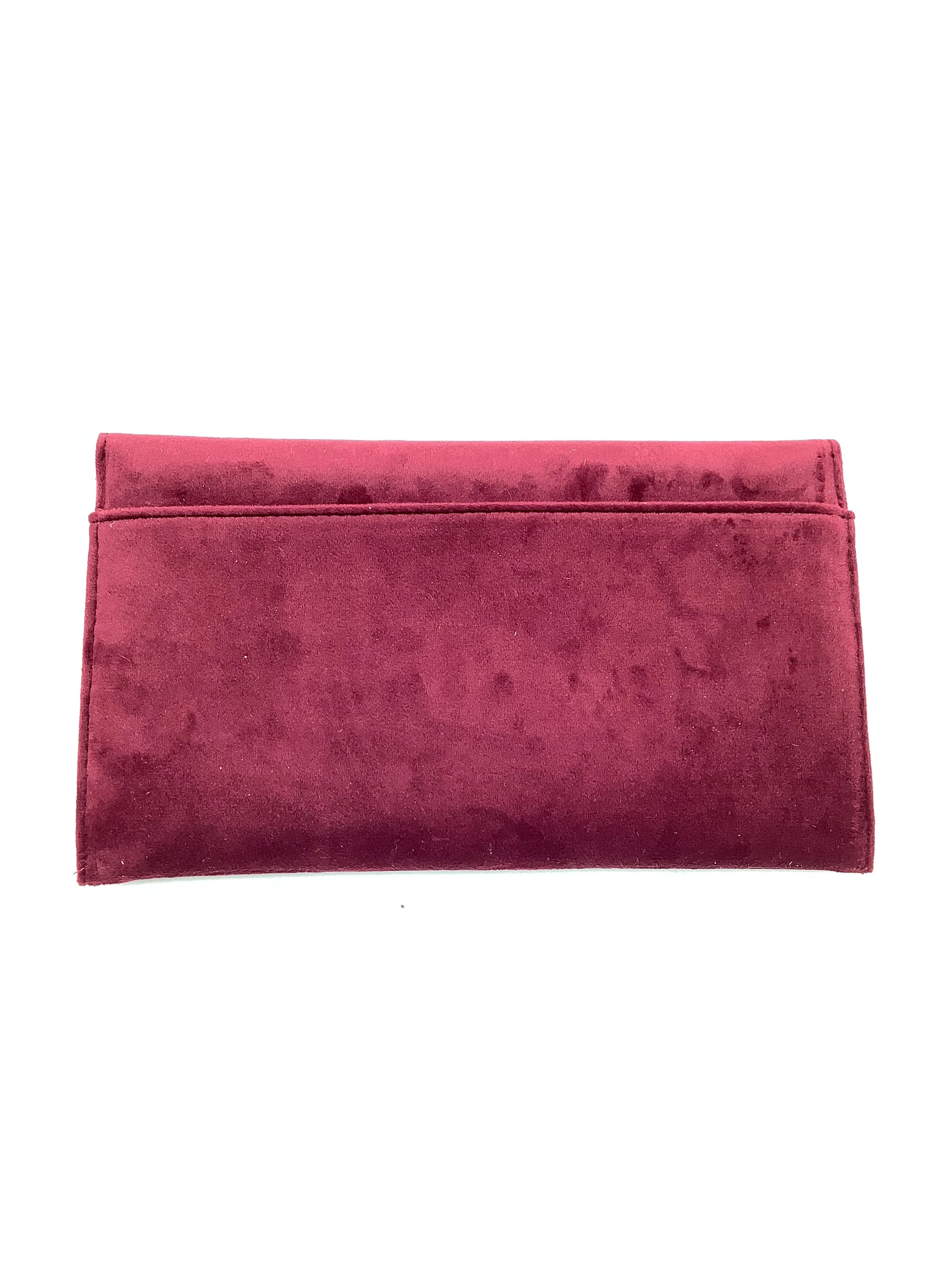 Swarovski Women's Envelope Clutch Bag Maroon