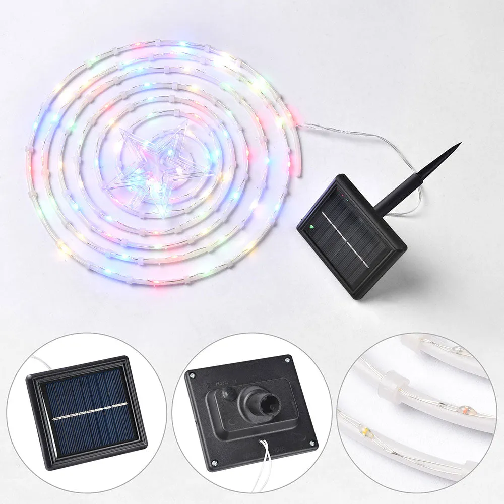 TheLAShop 2ft Lighted Spiral Christmas Tree Solar Operated
