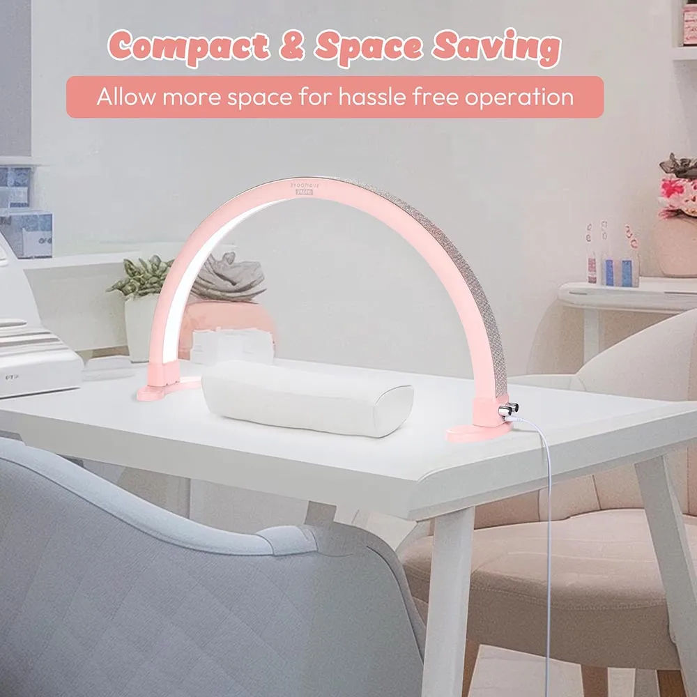 TheLAShop Desk Lamp for Nail Tech Salon Lash Extension Glitter Pink
