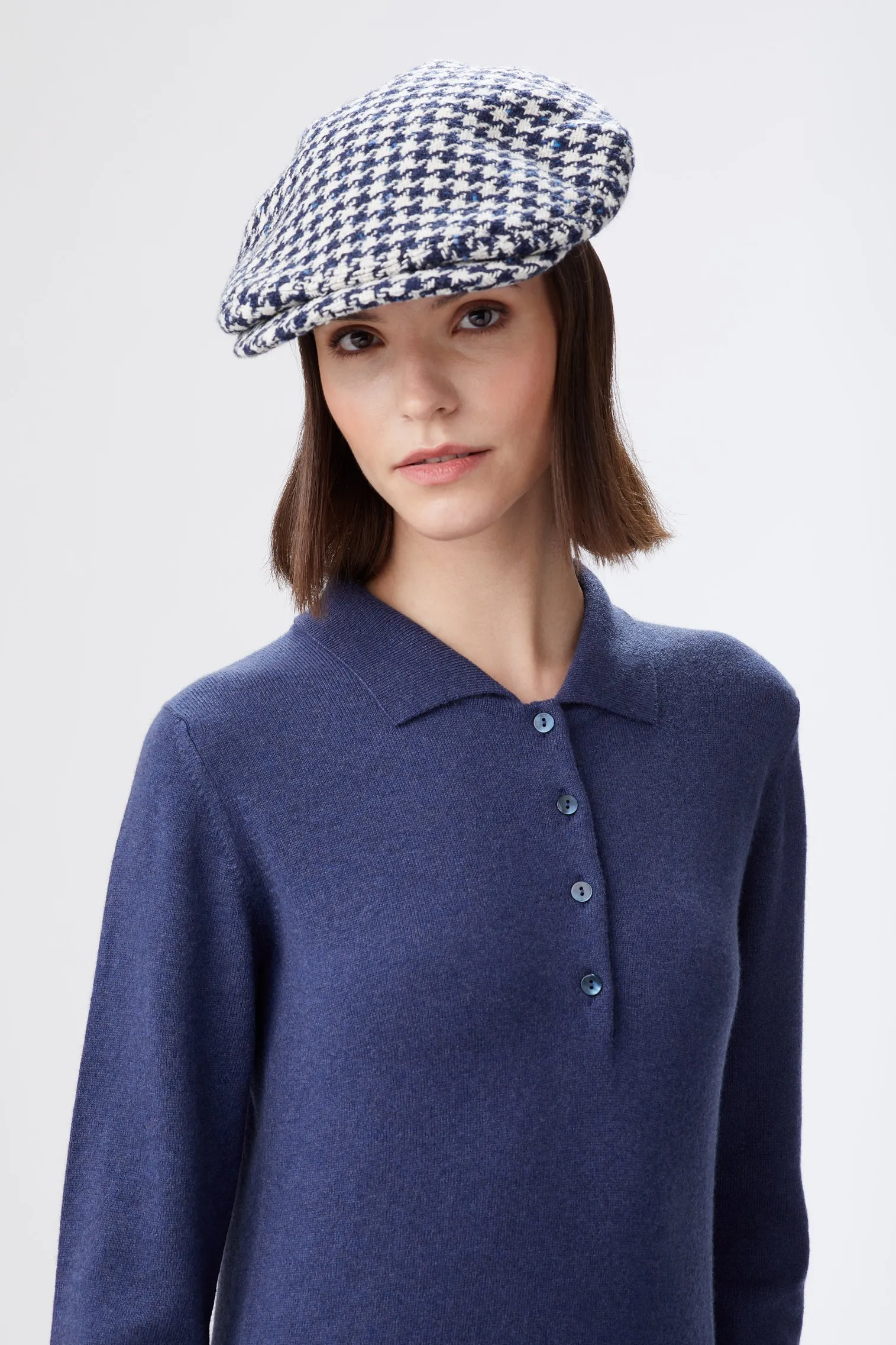 Turnberry Houndstooth Flat Cap