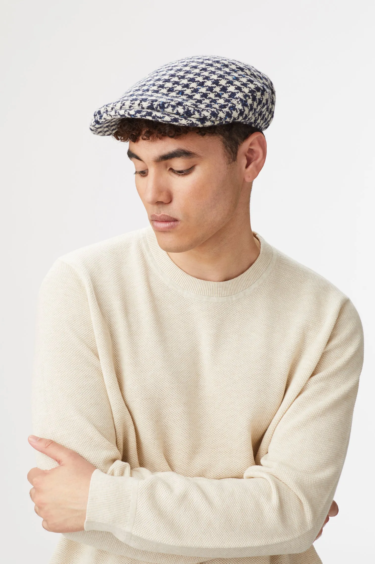 Turnberry Houndstooth Flat Cap
