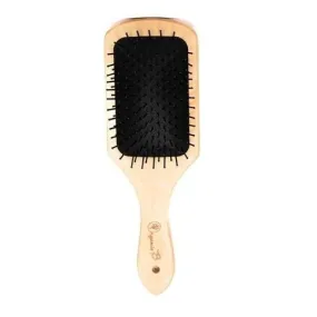 Volumonising &  Anti-frizz Eco-strong Teak Paddle hairbrush | Square, Medium