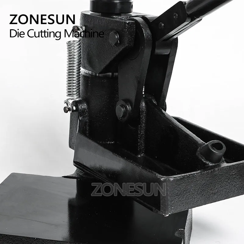 ZONESUN 8360 Leather Die Cutting Machine For Custom Earring Key Fob Handbag Cutting Die